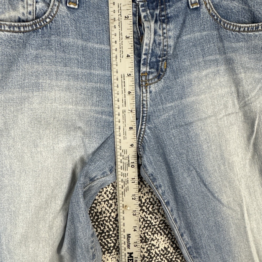 Abercrombie Fitch 1892 Blue Jeans Womens 8R (FITS‎ 34 X 32) Flare Leg Button Fly - Picture 9 of 11